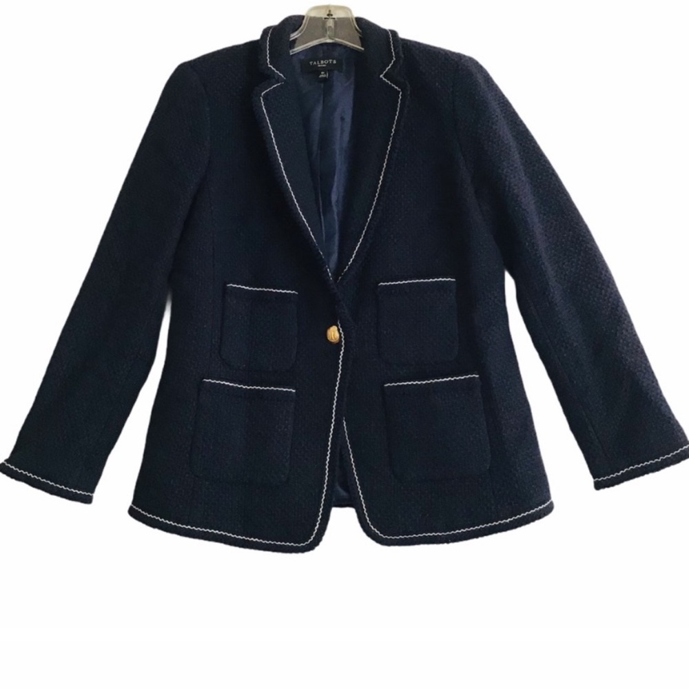 Talbots Navy Blue Blazer